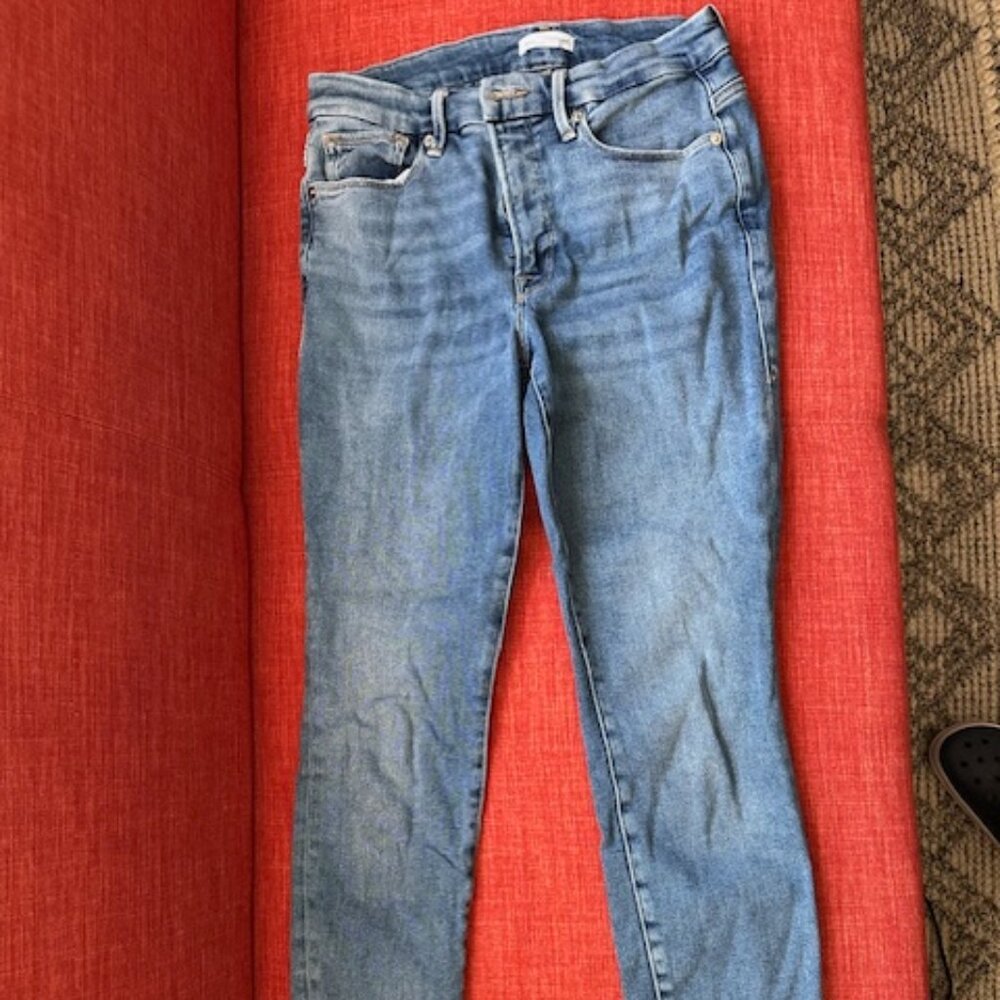 Good American High Waist Good Legs Skinny Jeans Size 6/28 - Picture 3 of 3